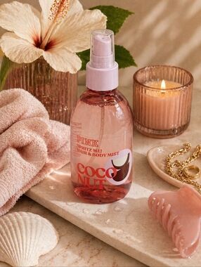 Victoria’s Secret PINK Coconut Hair & Body Mist 8 fl oz 🌴🥥✨